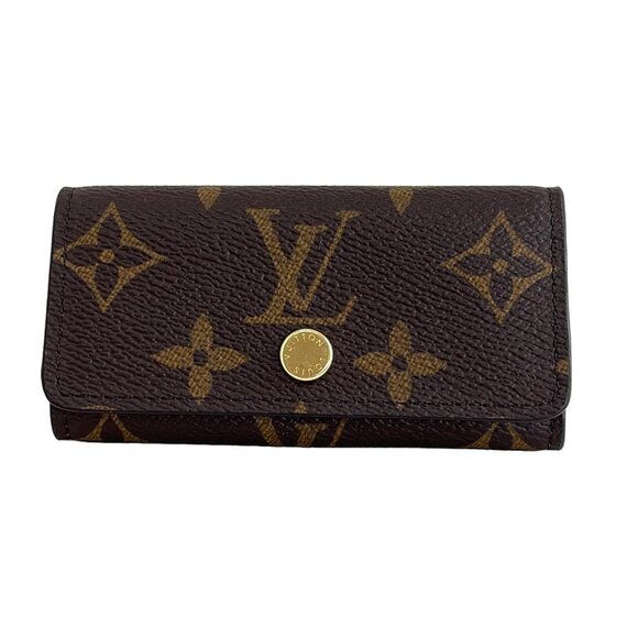 LOUIS VUITTON Multicles 4 Maroon Monogram RFID : confirmed Key Case 321-081825 - Picture 1 of 5
